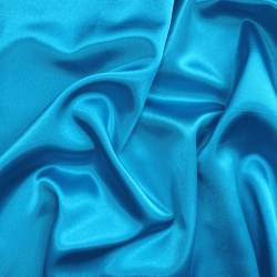 *Ткань Атлас-сатин, цвет Голубой (на отрез)  в Новосибирске