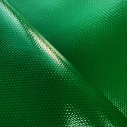 Ткань ПВХ 600 гр/м2 плотная, Зелёный (Ширина 150см), на отрез  в Новосибирске