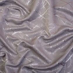 Ткань Блэкаут для штор светозатемняющая 75% &quot;Ледовое тиснение  Серый&quot;   в Новосибирске