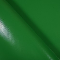 Ткань ПВХ 450 гр/м2, Зелёный (Ширина 160см), на отрез  в Новосибирске