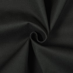 Ткань смесовая Канвас 35/65, цвет Черный (на отрез)  в Новосибирске