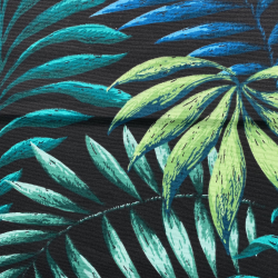 Интерьерная ткань Дак (DUCK), принт &quot;Тропические листья&quot; (на отрез)  в Новосибирске