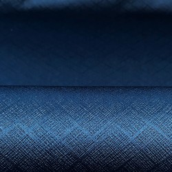 Ткань Блэкаут для штор светозатемняющая 100% &quot;Орнамент Синий&quot; (на отрез)  в Новосибирске